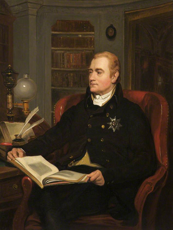 George John, 2nd Earl Spencer, vintage artwork by Jacob Thompson, A3 (16x12") Poster Print