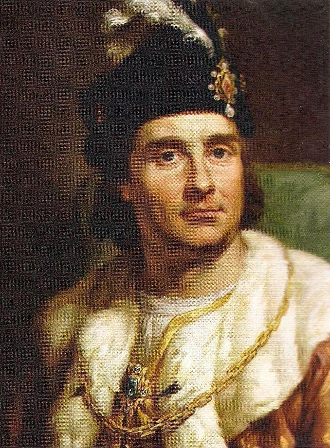 Jan I Olbracht, vintage artwork by Marcello Bacciarelli, 12x8" (A4) Poster