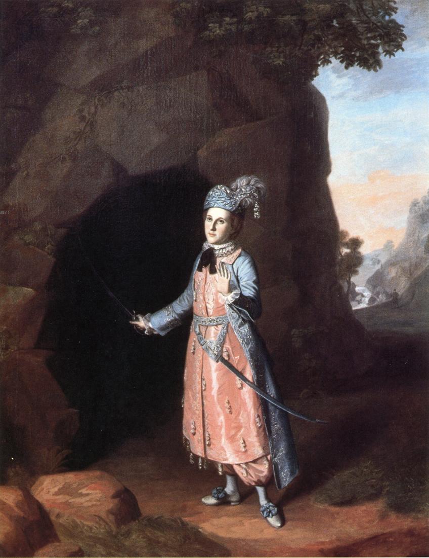 Nancy Hallam as Fidele in Shakespeare's Cymbeline, vintage artwork by Charles Willson Peale, 12x8" (A4) Poster