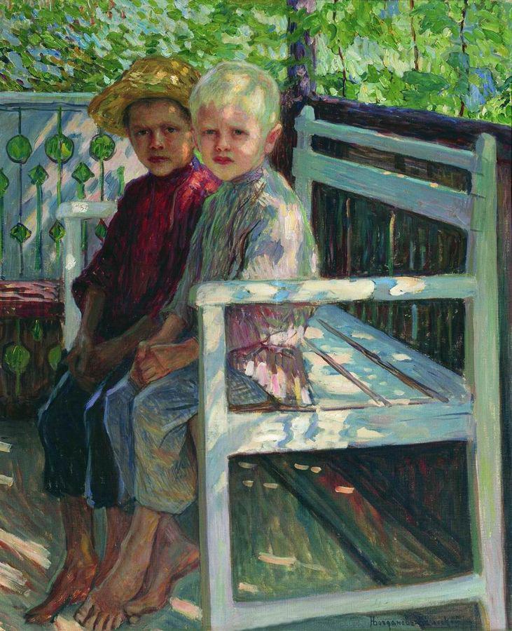 Children by Nikolai Petrovich Bogdanov-Belsky,A3(16x12")Poster