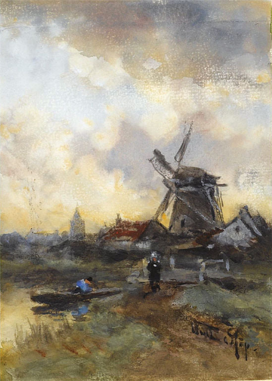 Autumn evening by Willem Cornelis Rip,A3(16x12")Poster