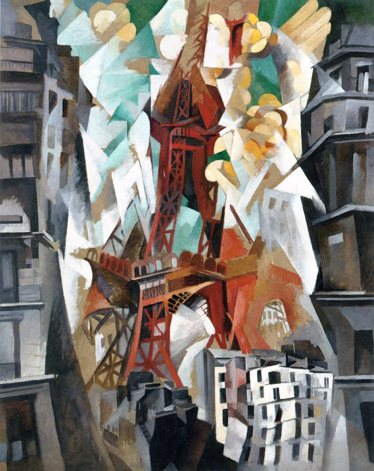 Champ de Mars: The Red Tower by Robert Delaunay,16x12(A3) Poster