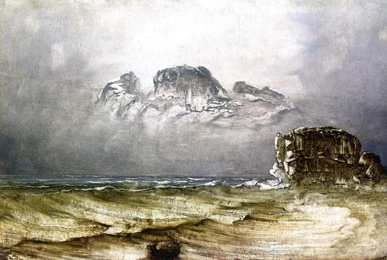 Coastal Landscape with Wreck, vintage artwork by Peder Balke, A3 (16x12") Poster Print