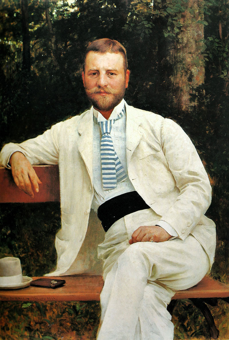 Portrait of Gustav Pongratz by Vlaho Bukovac,A3(16x12")Poster