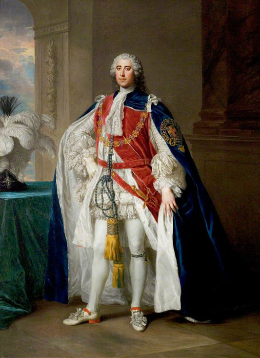 Henry Pelham-Clinton, vintage artwork by William Hoare, 12x8" (A4) Poster