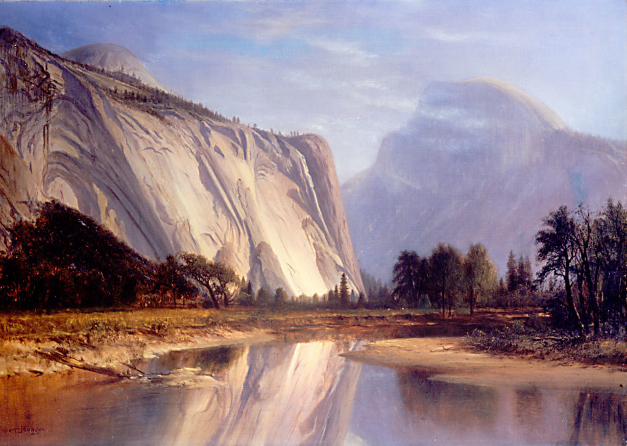 Royal Arches and Half Dome, vintage artwork by Gilbert Munger, 12x8" (A4) Poster