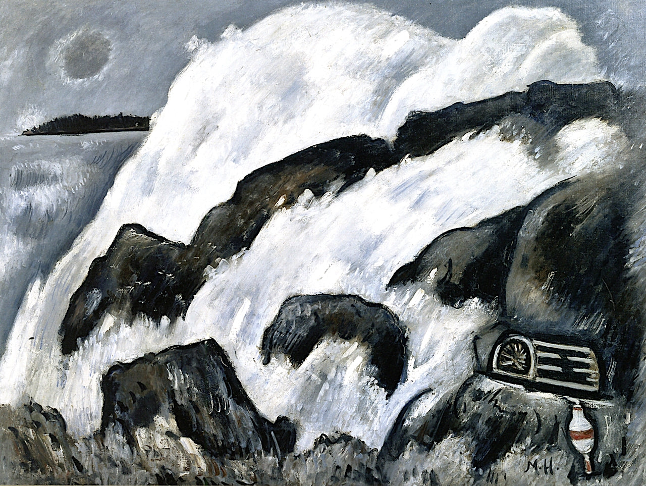 After the Hurricane, vintage artwork by Marsden Hartley, 12x8" (A4) Poster