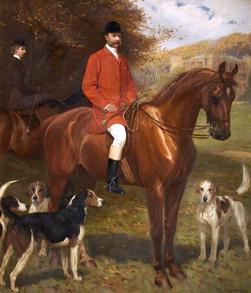 Colonel Frederic Courtenay Morgan...., vintage artwork by John Charlton, 12x8" (A4) Poster