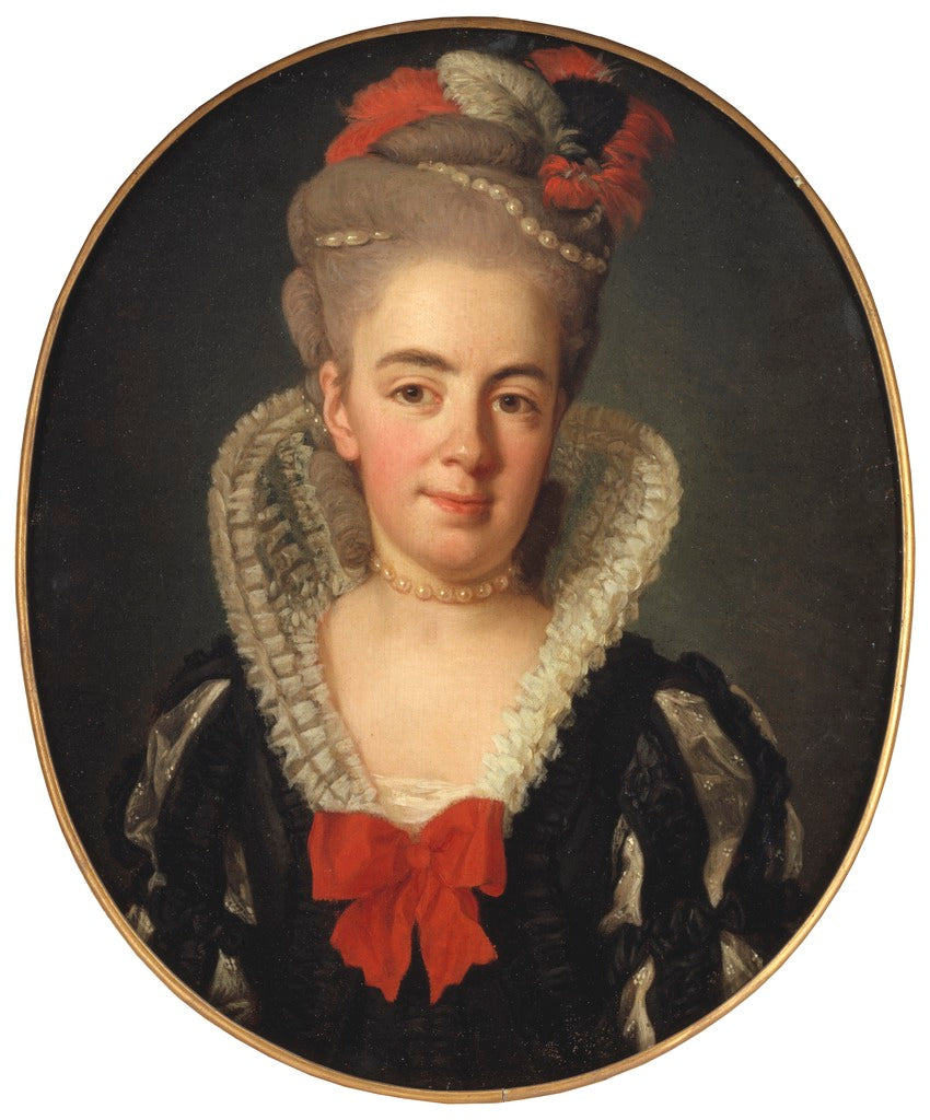 Anna Charlotta Schröderheim, vintage artwork by Per Krafft the Elder, 12x8" (A4) Poster