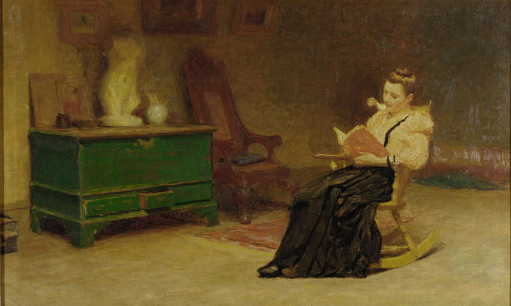 A Studio Study, vintage artwork by Thomas P. Anshutz, 12x8" (A4) Poster