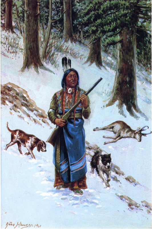A Moment of Suspense, vintage artwork by John Hauser, 12x8" (A4) Poster