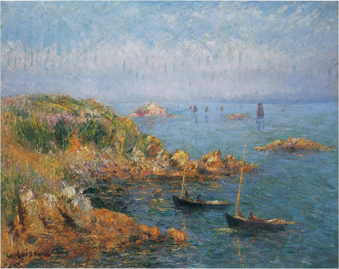 Bay at Douarnenez by Gustave Loiseau,A3(16x12")Poster