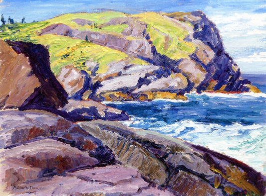 A Maine Headland by Arthur Wesley Dow,A3(16x12")Poster