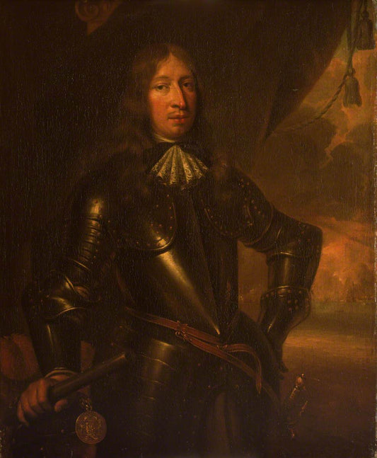 Baron Willem Joseph van Ghent (1626–1672), vintage artwork by After Jan de Baen, 12x8" (A4) Poster