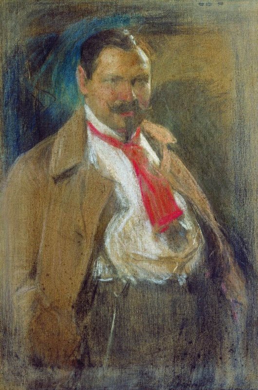 Portrait of Vasily Pyrikov by Abram Efimovich Arkhipov,A3(16x12")Poster