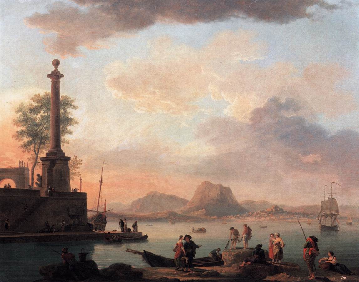 The Islands of the Archipelago, vintage artwork by Claude-Joseph Vernet, 12x8" (A4) Poster
