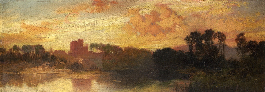 Environs of Salt Lake, Utah, vintage artwork by Thomas Moran, 12x8" (A4) Poster