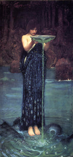 Circe Invidiosa, vintage artwork by John William Waterhouse, 12x8" (A4) Poster