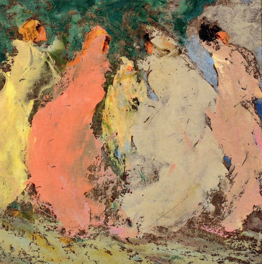 Five Ladies, vintage artwork by William Baxter Palmer Closson, 12x8" (A4) Poster