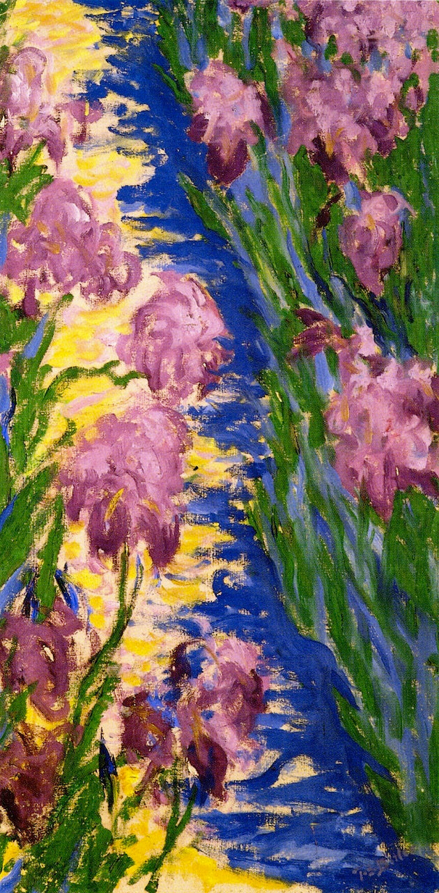 Garden Path with Iris by Theodore Earl Butler,A3(16x12")Poster