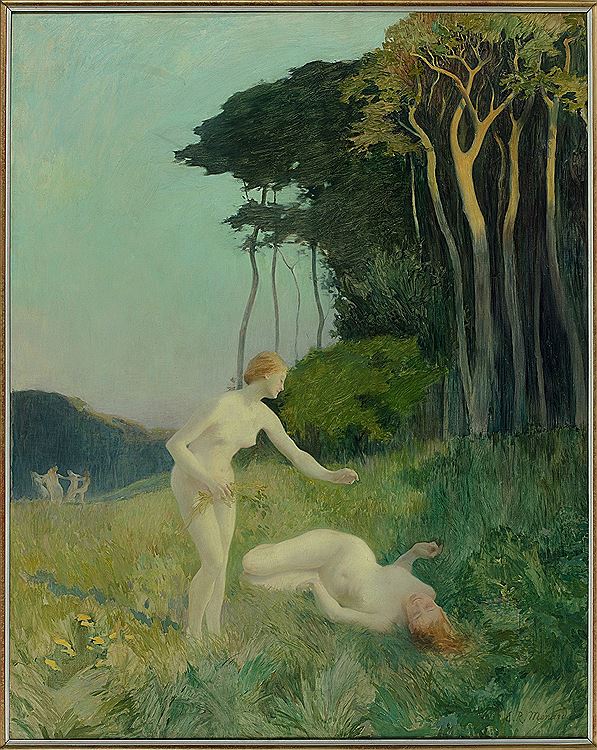 Nymphs by Emile Rene Menard,A3(16x12")Poster