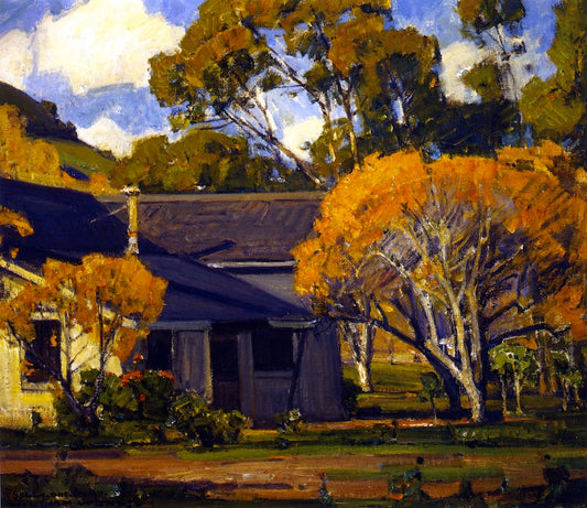 Addie's Cottage, Laguna Beach by William Wendt,A3(16x12")Poster