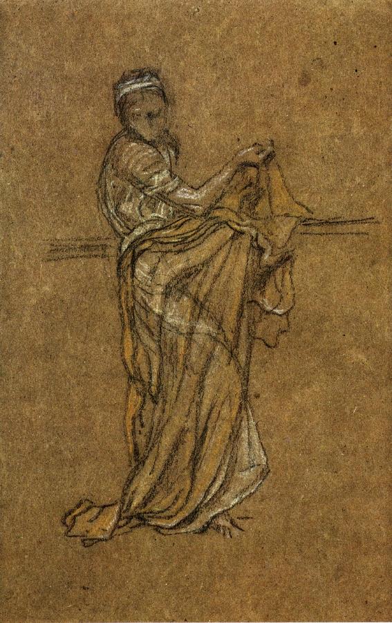 The Dancing Girl, vintage artwork by James Abbott McNeill Whistler, 12x8" (A4) Poster
