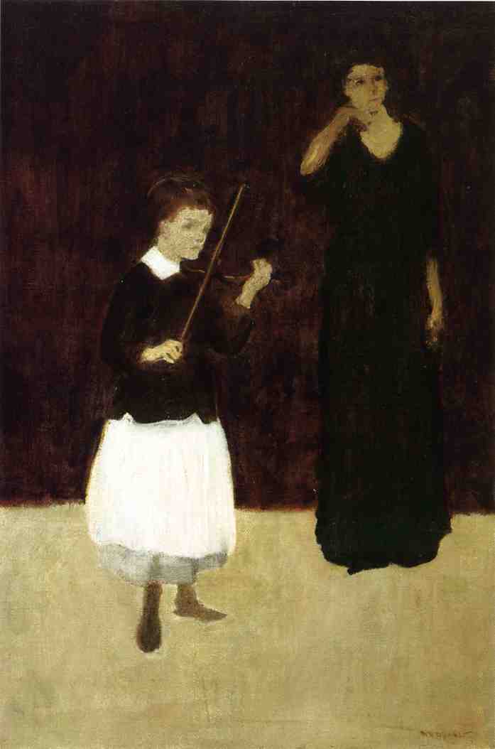 The Violin Lesson by Arthur B. Davies,A3(16x12")Poster
