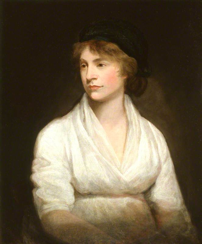 Mary Wollstonecraft, vintage artwork by John Opie, 12x8" (A4) Poster