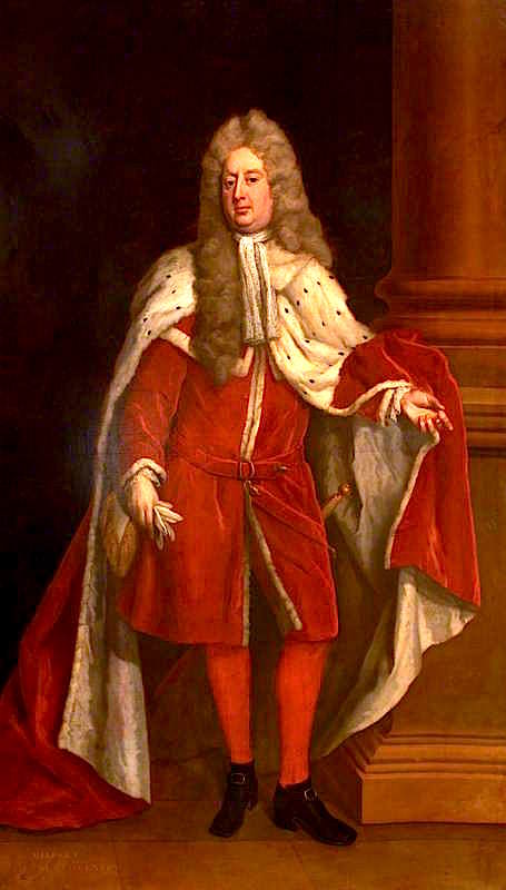 Gilbert Coventry, 4th Earl of Coventry, vintage artwork by Michael Dahl, 12x8" (A4) Poster