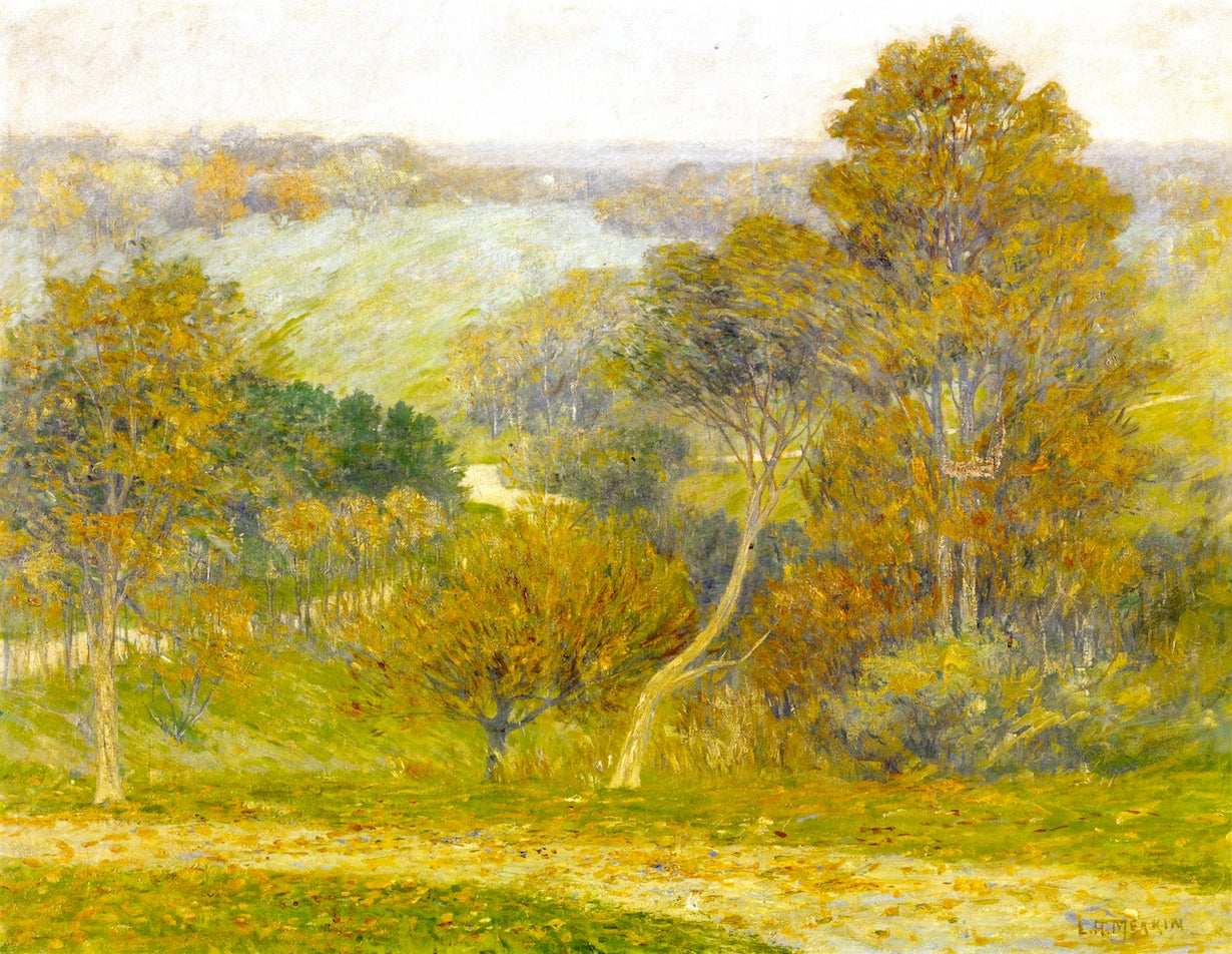 Hill and Hollow, vintage artwork by Lewis Henry Meakin, 12x8" (A4) Poster