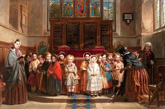 The Sunday School, vintage artwork by Robert McInnes, A3 (16x12") Poster Print
