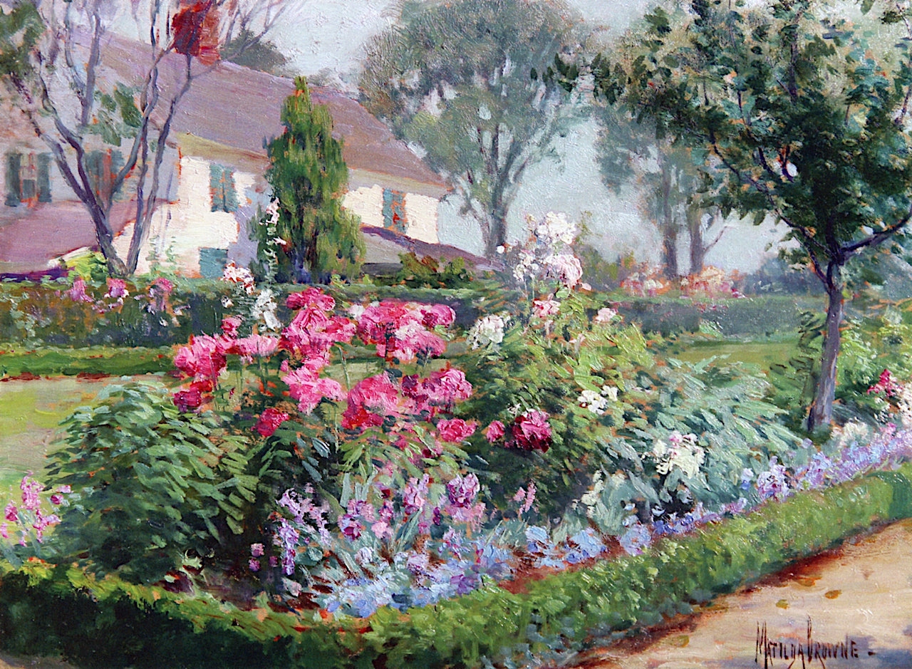 rine Ludington's Garden, Lyme, Connecticut by Matilda Browne,A3(16x12")Poster