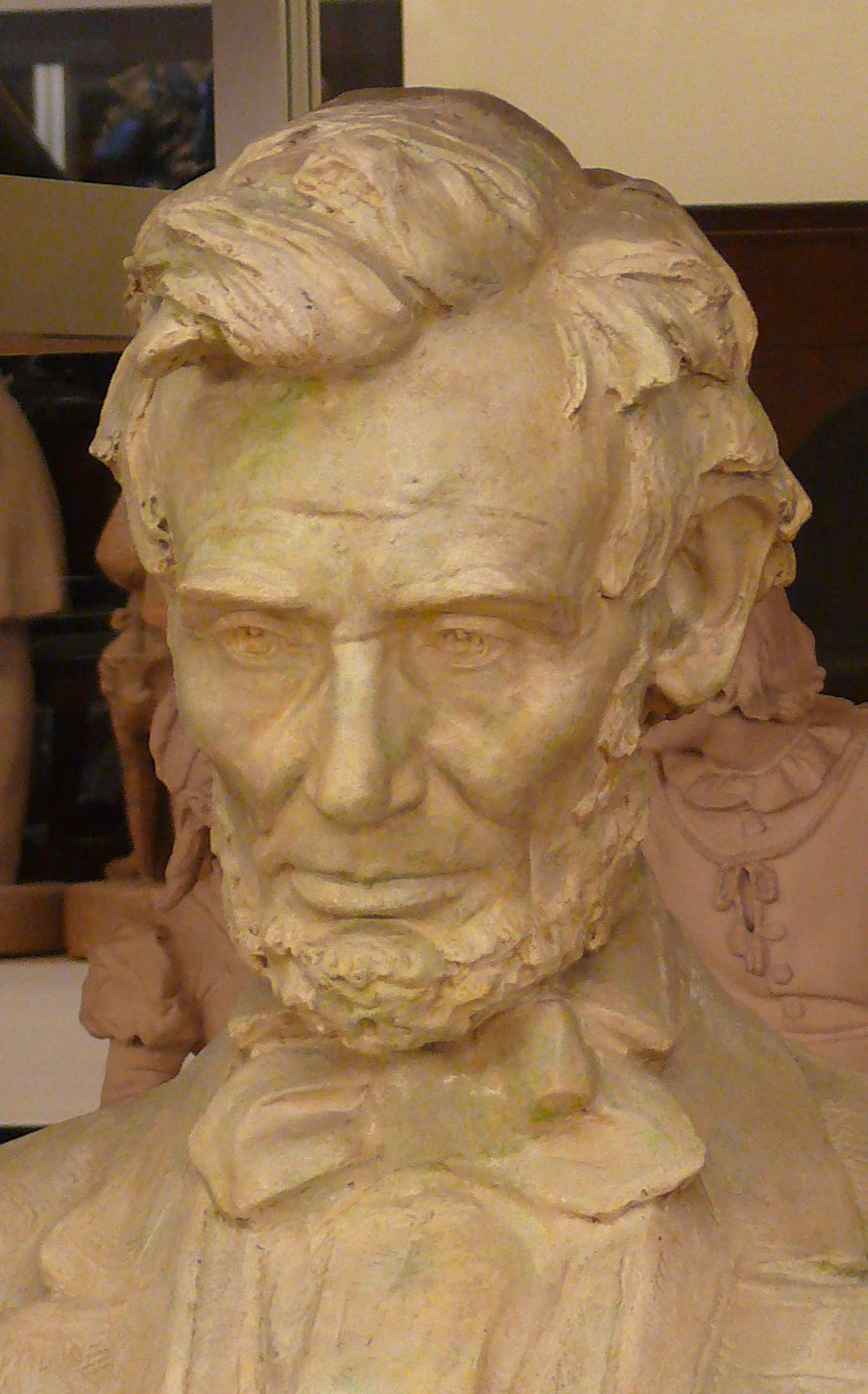 Abraham Lincoln (French bust), vintage artwork by Daniel Chester French, 12x8" (A4) Poster