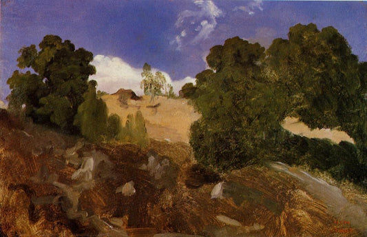 At Fontainebleau, vintage artwork by Jean-Baptiste-Camille Corot, A3 (16x12") Poster Print