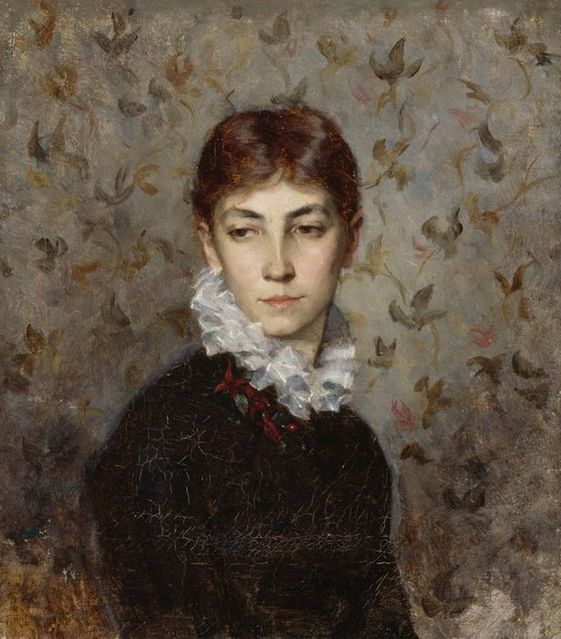 rtrait of the Artist´s Sister Miss Hilda Wiik by Maria Wiik,A3(16x12")Poster