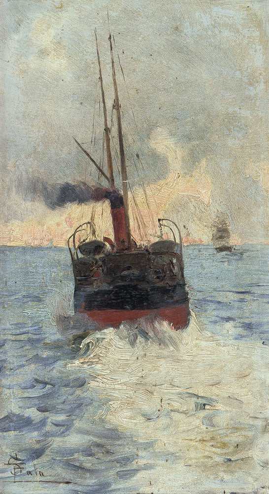 Il vaporetto by Paolo Sala,A3(16x12")Poster