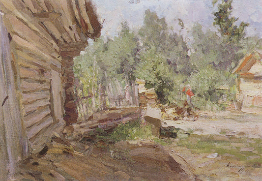 A Courtyard (study) by Constantin Alexeevich Korovin,A3(16x12")Poster
