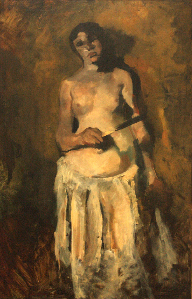 Female nude, vintage artwork by George Hendrik Breitner, 12x8" (A4) Poster