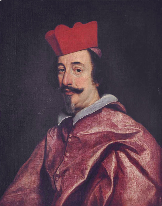 Cardinal Alfonso Litta, vintage artwork by Giovanni Battista Gaulli, 12x8" (A4) Poster