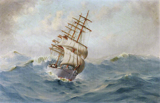 The Ship 'Portpatrick', vintage artwork by Thomas G. Purvis, 12x8" (A4) Poster