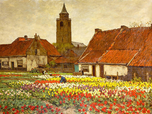 Rijnsburg, vintage artwork by Antonie Lodewijk Koster, 12x8" (A4) Poster