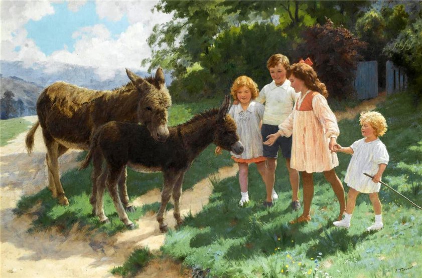 Best Of Friends by Percy Tarrant,16x12(A3) Poster