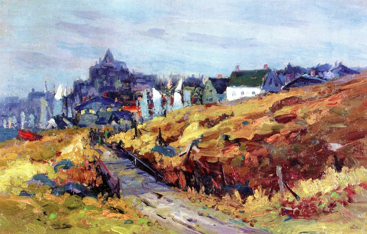 Monhegan Village by George Clowes Everett,A3(16x12")Poster