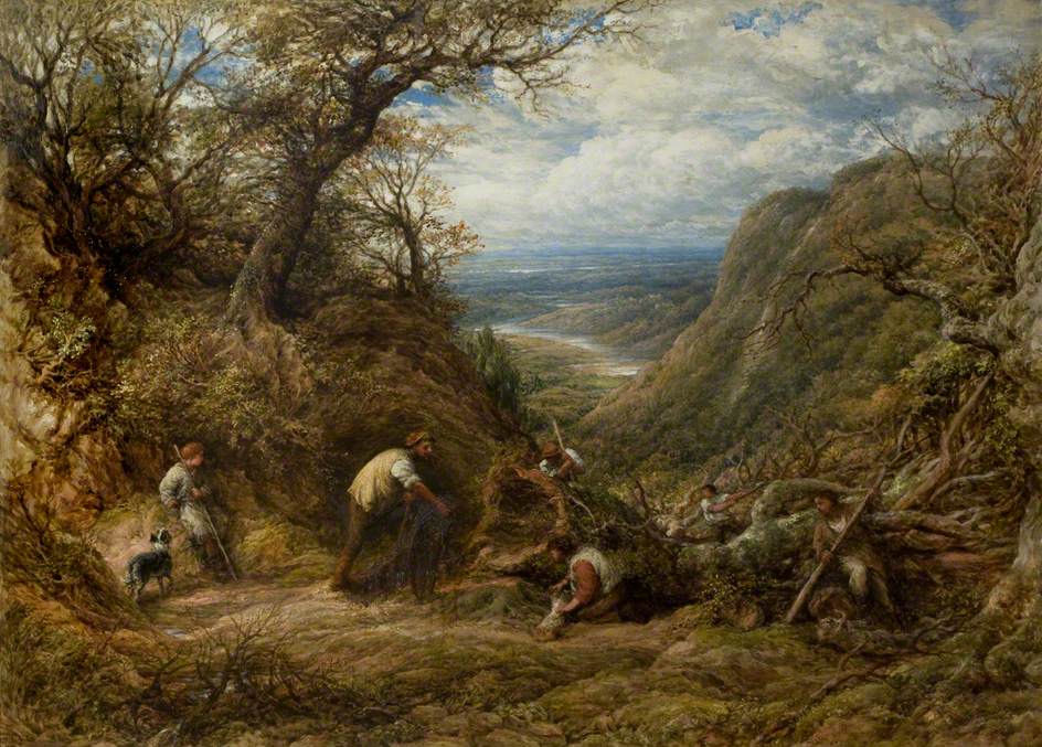 The Hollow Tree, vintage artwork by John Linnell, A3 (16x12") Poster Print