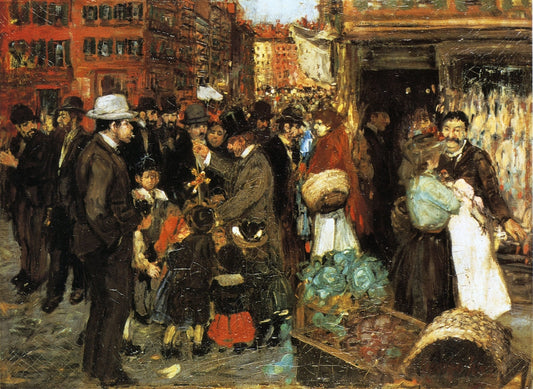 Hester Street by George Luks,A3(16x12")Poster