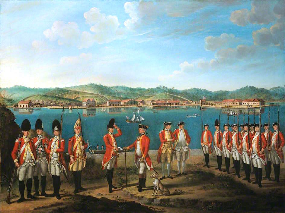 Lieutenant-Colonel Robert Watson, c.1769, vintage artwork by Giuseppe Ciesa, 12x8" (A4) Poster