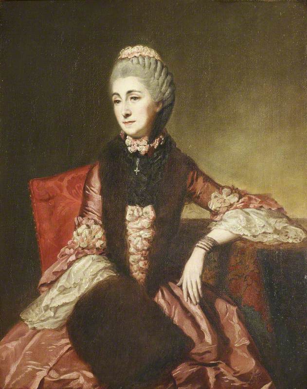 Mary Lepel, Lady Hervey, in Old Age, vintage artwork by Johann Zoffany, 12x8" (A4) Poster