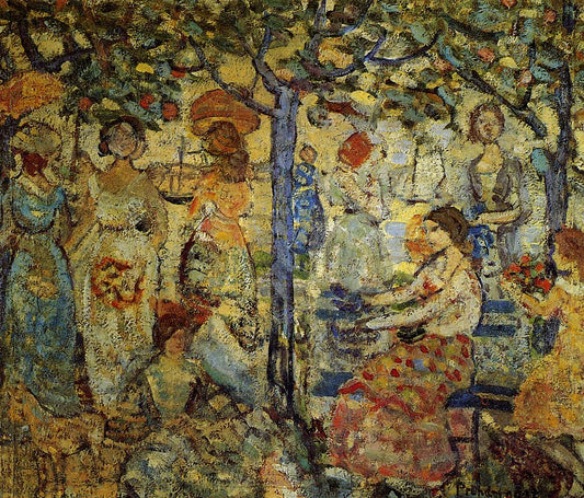 Acadia, vintage artwork by Maurice Prendergast, 12x8" (A4) Poster