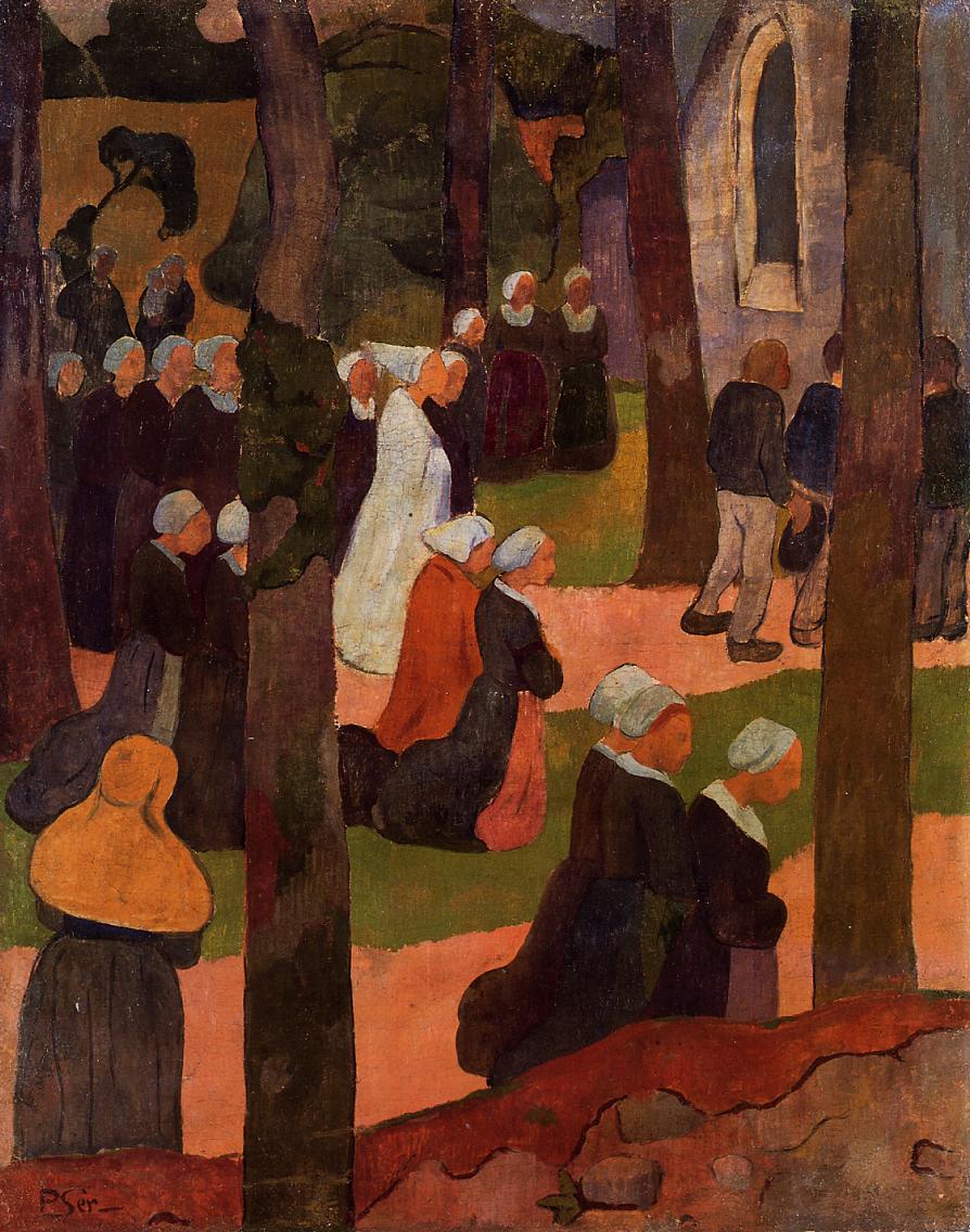 A Breton Sunday, vintage artwork by Paul Serusier, 12x8" (A4) Poster